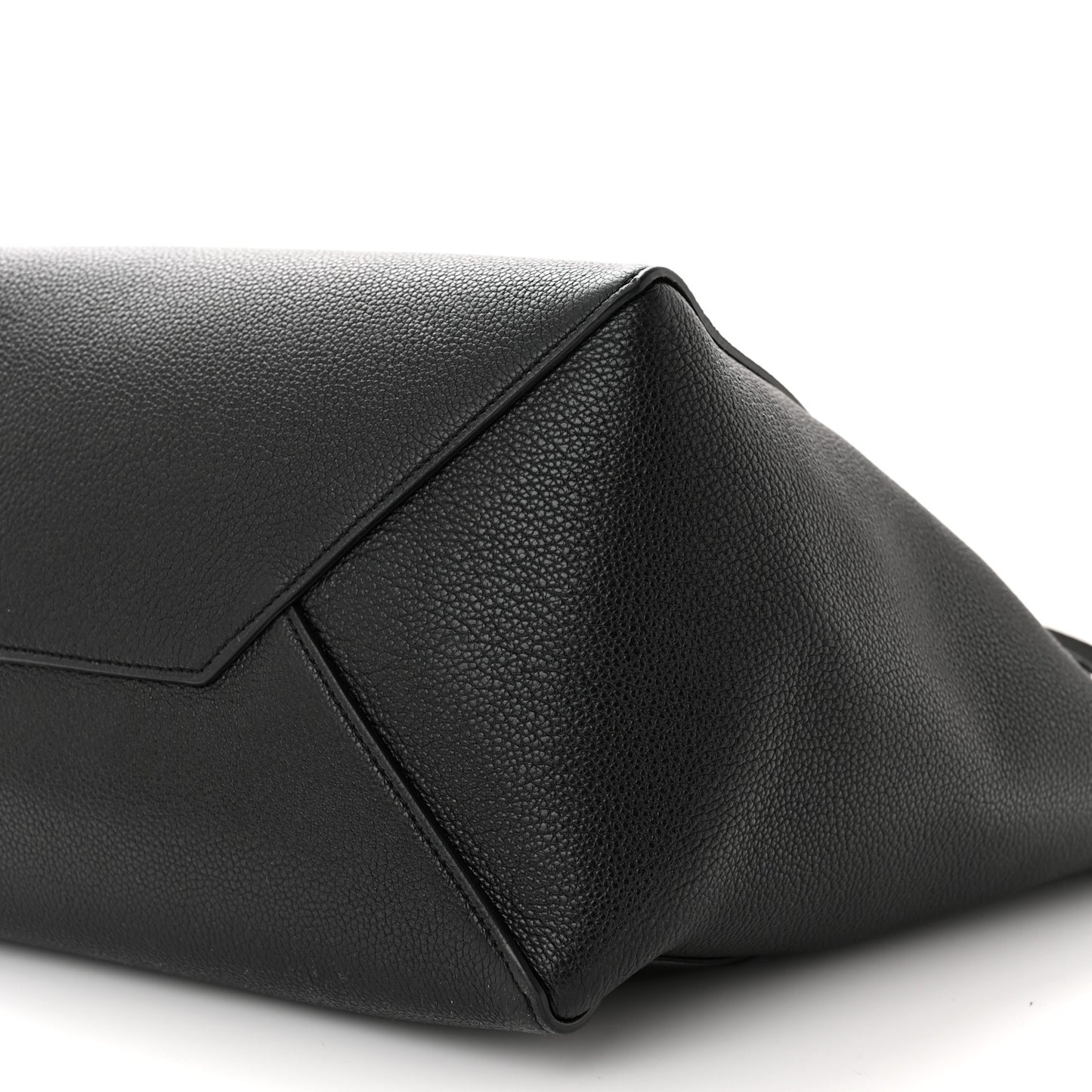Soft Grained Calfskin Medium Belt Cabas Phantom Black