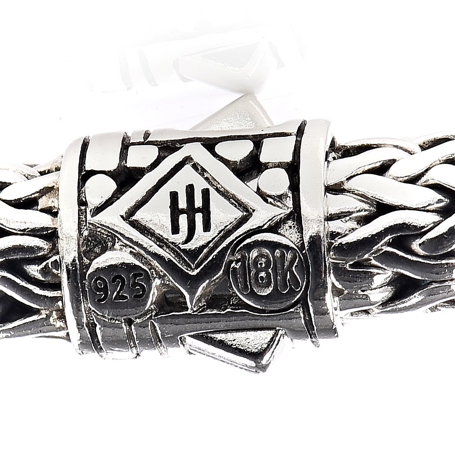John Hardy Sterling Silver 18K Yellow Gold Jaisalmer Four Station Bracelet M 5 of 5