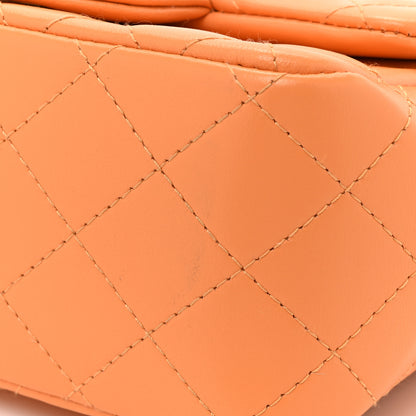 Chanel Lambskin Quilted Mini Square Flap Light Orange 11 of 12