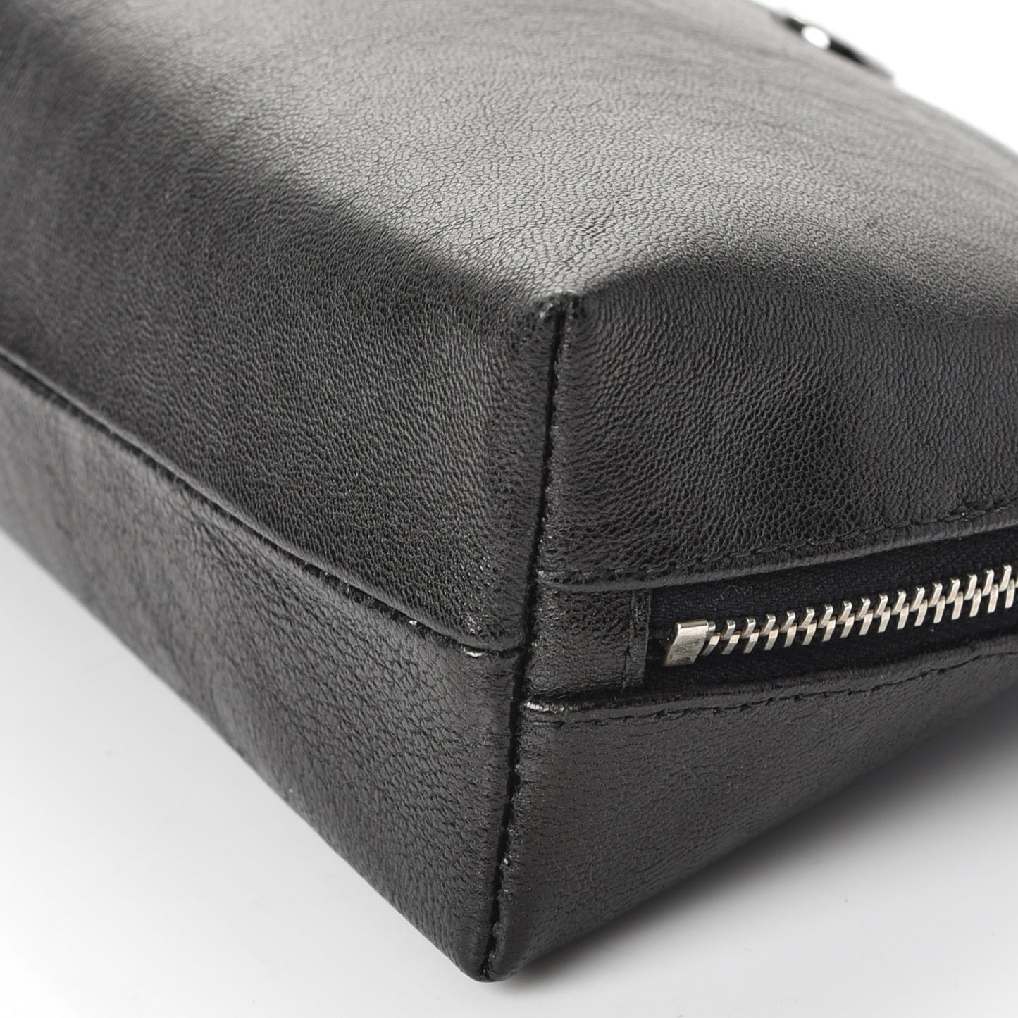 Calfskin Vanity Cosmetic Case Black
