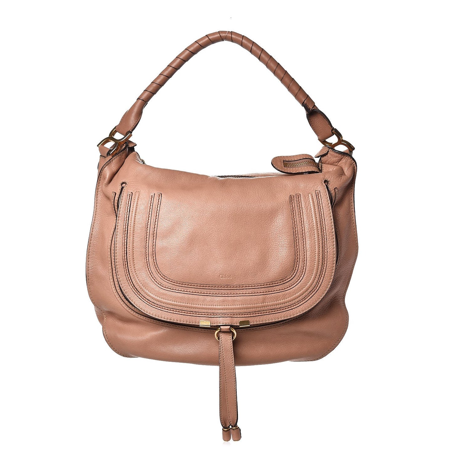 Calfskin Large Marcie Hobo Nude