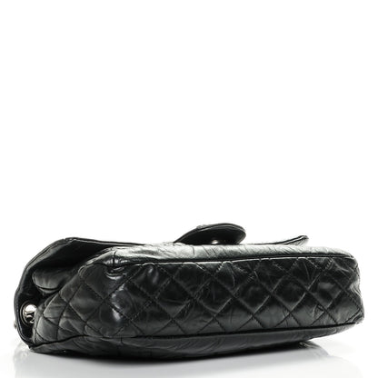 Chanel Aged Calfskin Coco Rider Flap Black 1 of 7