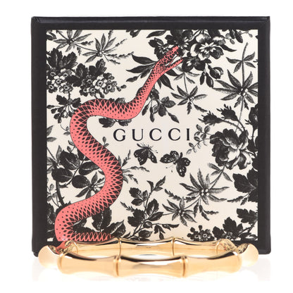 Gucci 18K Yellow Gold Medium Bamboo Spring Bracelet 17 6 of 6
