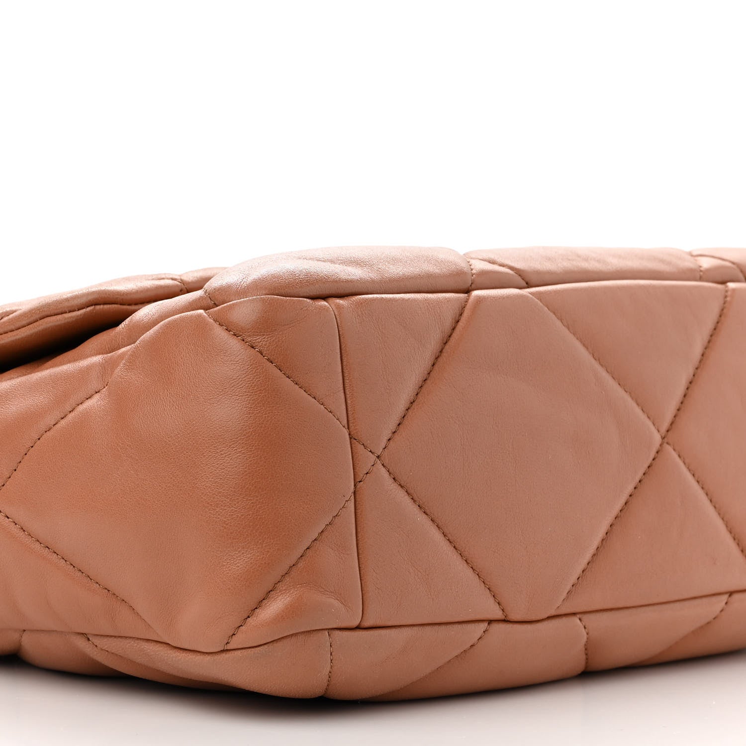 Chanel Lambskin Quilted Large Chanel 19 Flap Brown 9 of 10