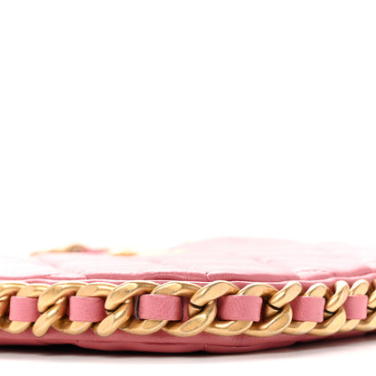 Chanel Lambskin Quilted Chain Around Top Handle Mini Bag Pink 9 of 13