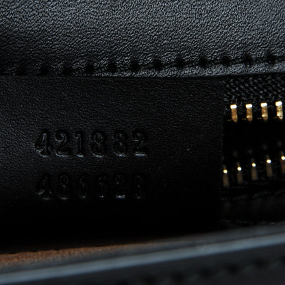 Gucci Calfskin Small Sylvie Shoulder Bag Black 7 of 9