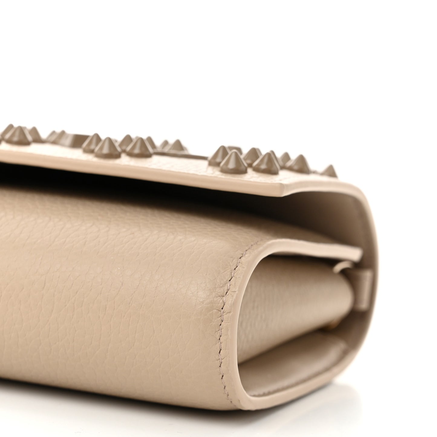 Calfskin Spikes Loubinthesky Paloma Clutch Saharienne