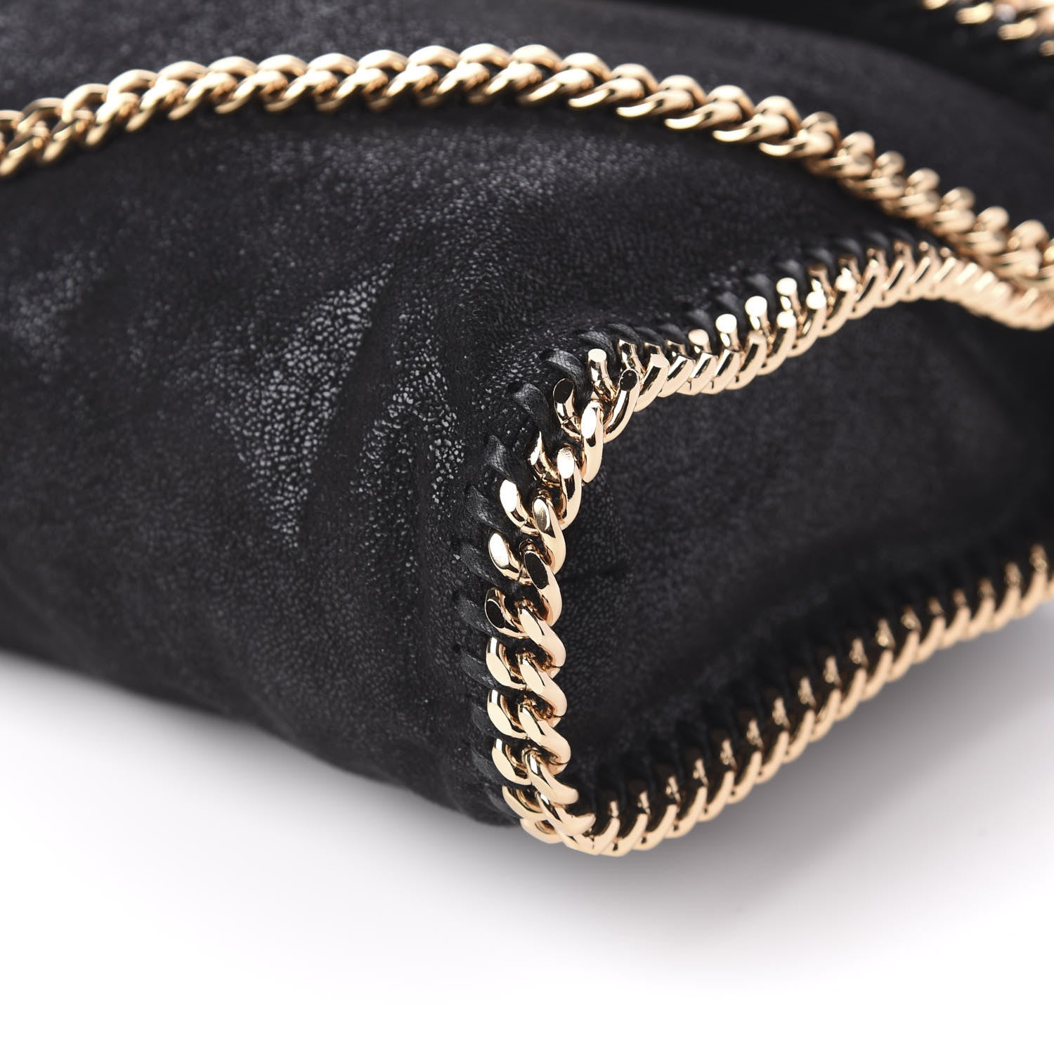 Stella McCartney Shaggy Deer Falabella Fold Over Tote Black 7 of 10