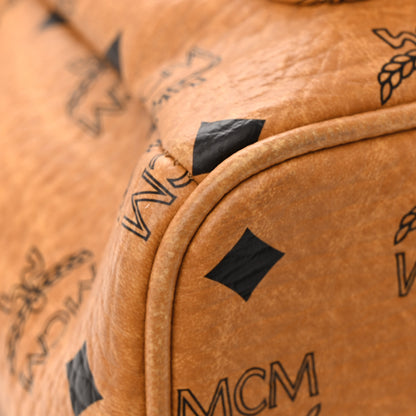MCM Visetos Crown Stud Medium Stark Backpack Cognac 13 of 18