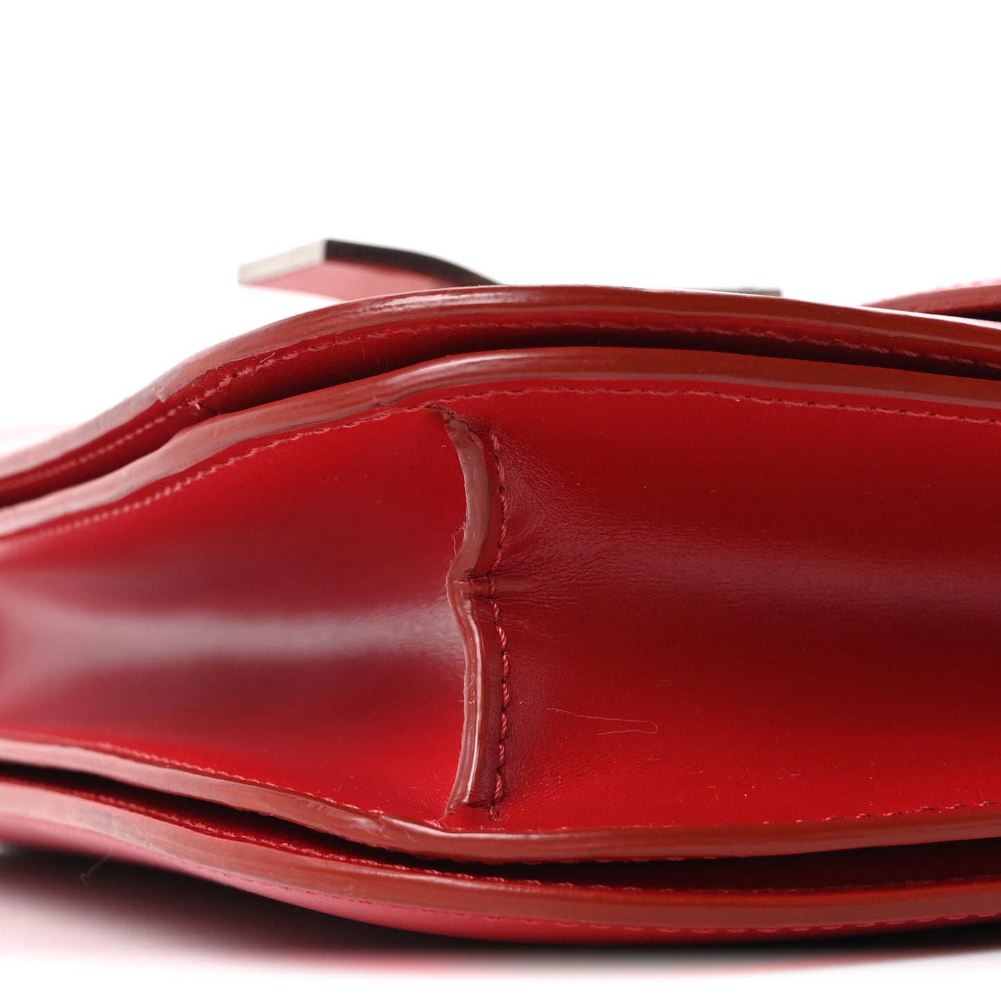 Box Calfskin Medium Classic Box Flap Bag Red