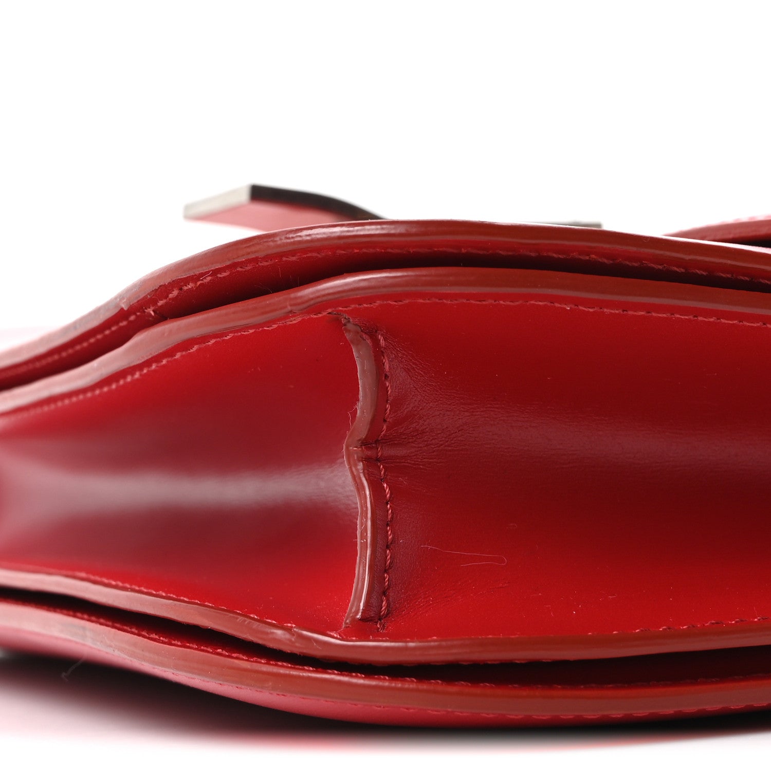 Celine Box Calfskin Medium Classic Box Flap Bag Red 10 of 10