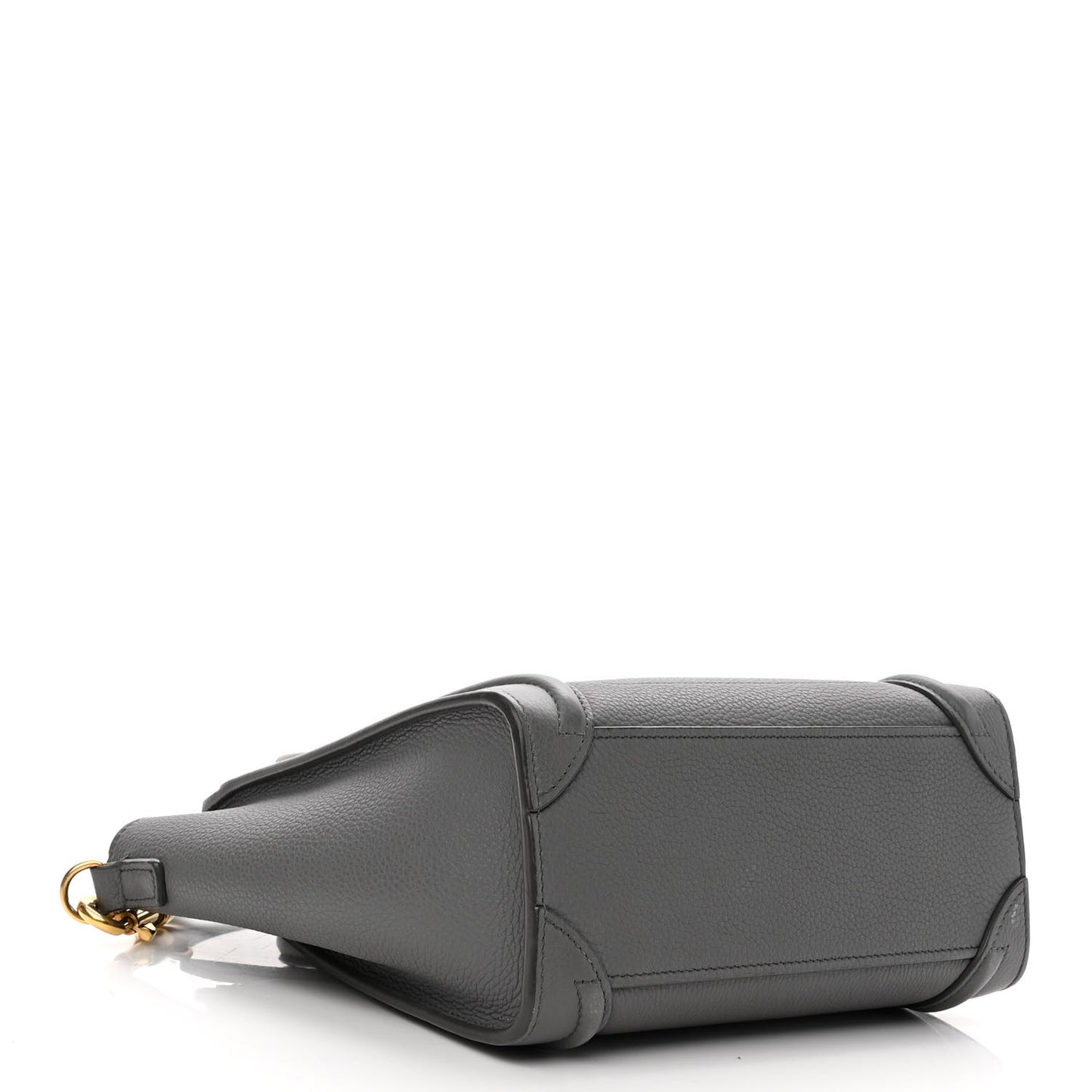 Baby Drummed Calfskin Nano Luggage Kohl