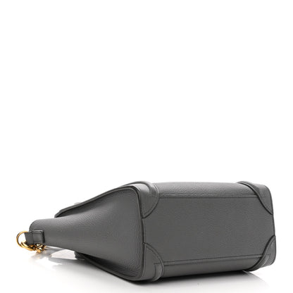 Celine Baby Drummed Calfskin Nano Luggage Kohl 4 of 10