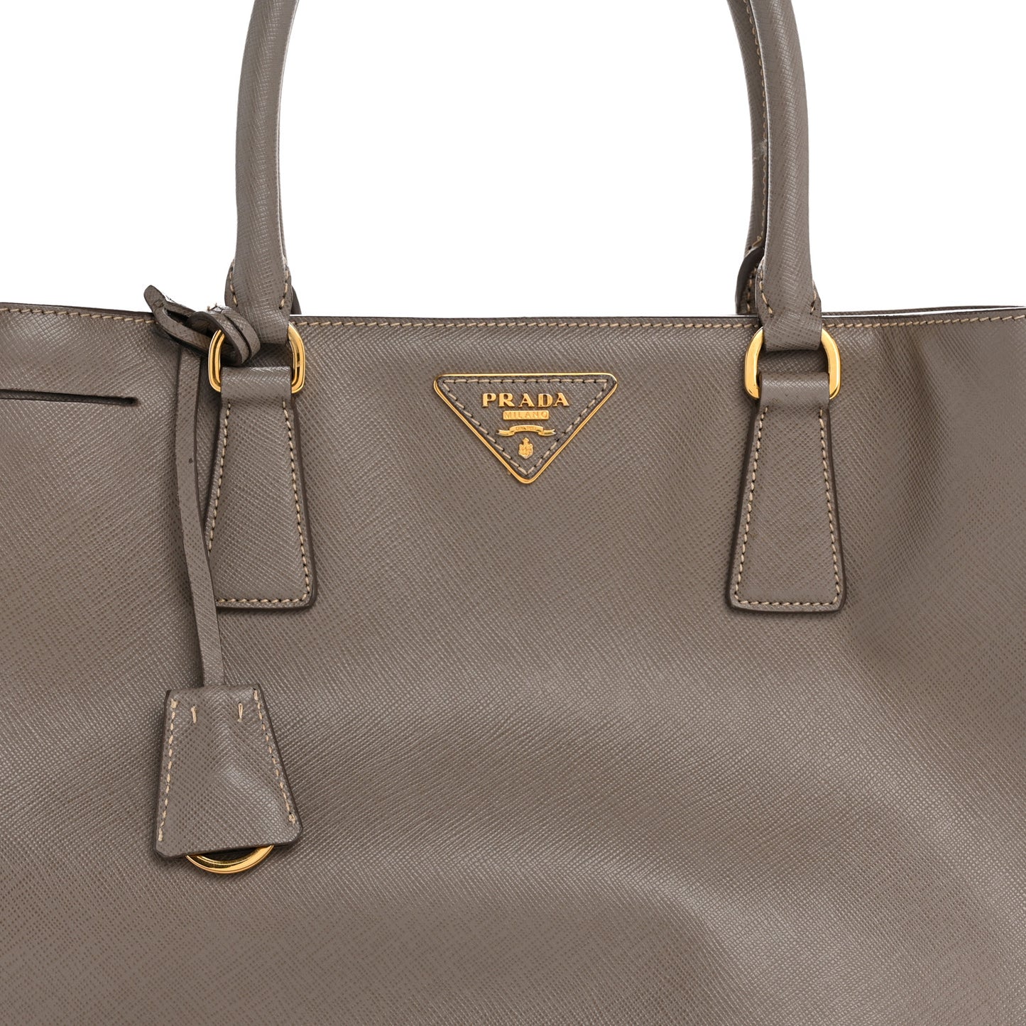 Saffiano Lux Medium Tote Argilla