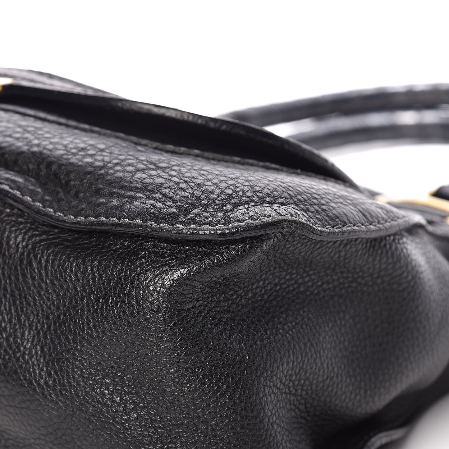 Calfskin Medium Marcie Satchel Black