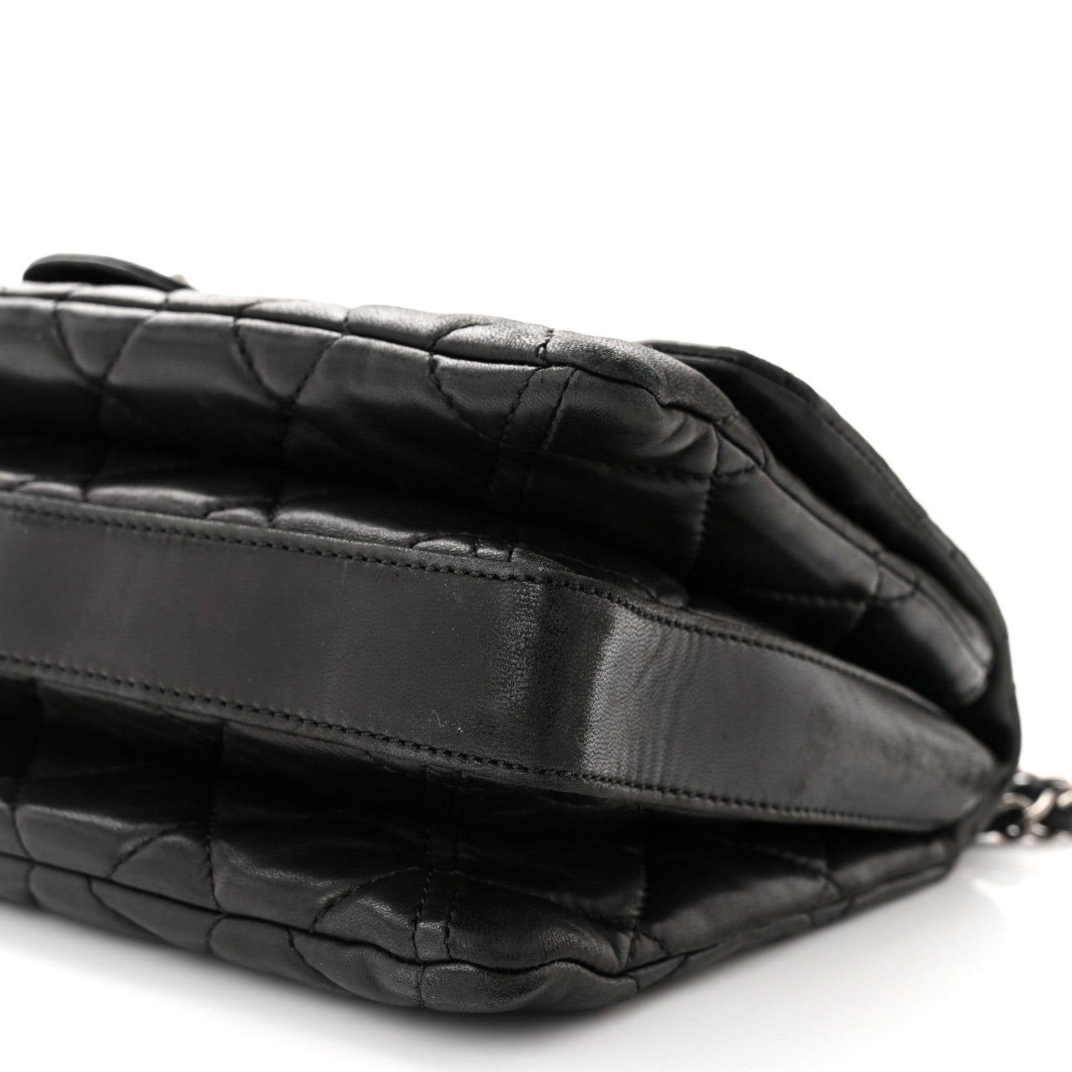 Chanel Lambskin Quilted Jumbo 3 Flap Black 10 of 10