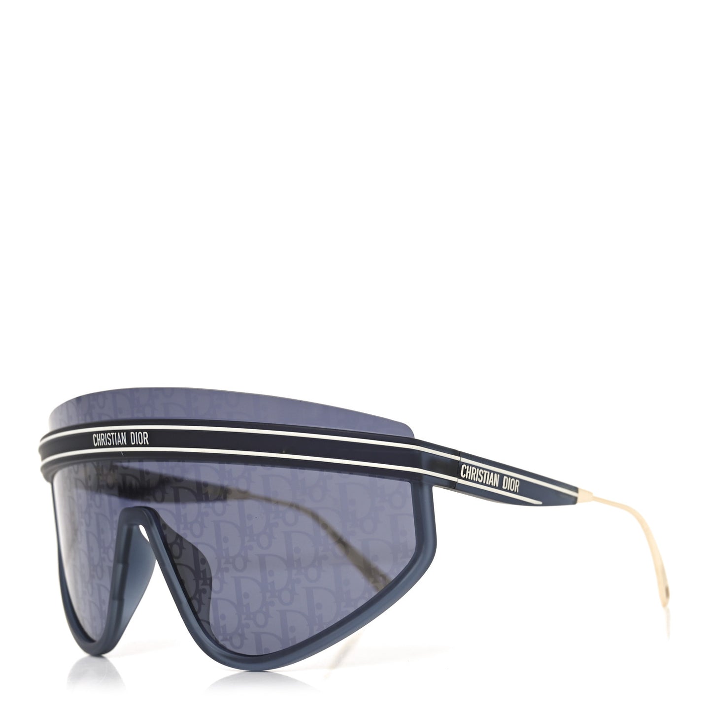Oblique Mask DiorClub M2U Sunglasses Translucent Blue