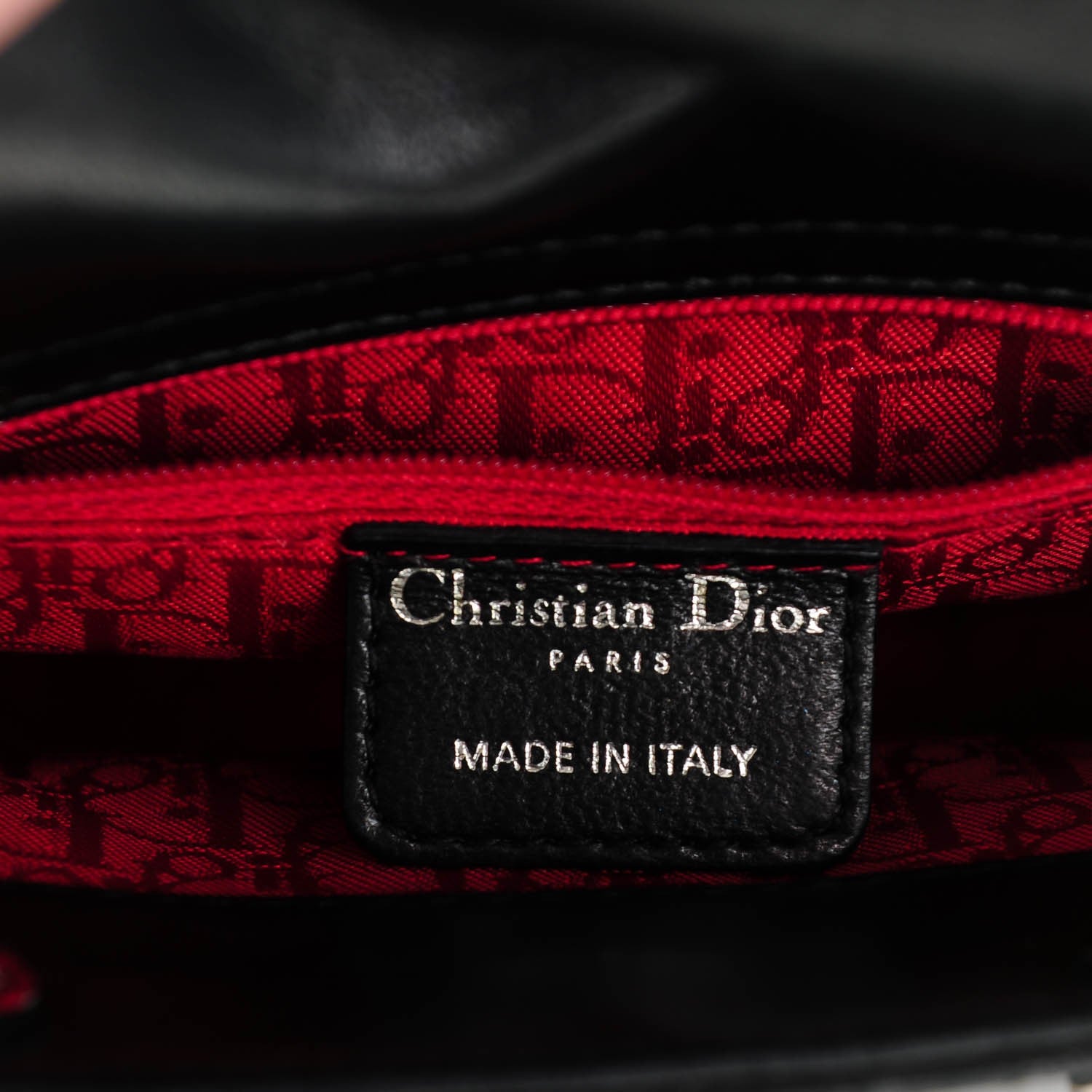 Christian Dior Lambskin Cannage Mini Lady Dior Black 6 of 7