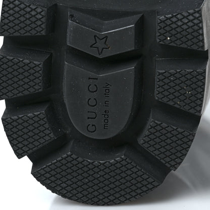 Gucci Calfskin Crystal GG Trip Chelsea Ankle Boots 38.5 Black 7 of 8