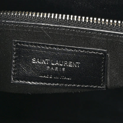 Saint Laurent Calfskin Crocodile Embossed Small Sac de Jour Black 6 of 10