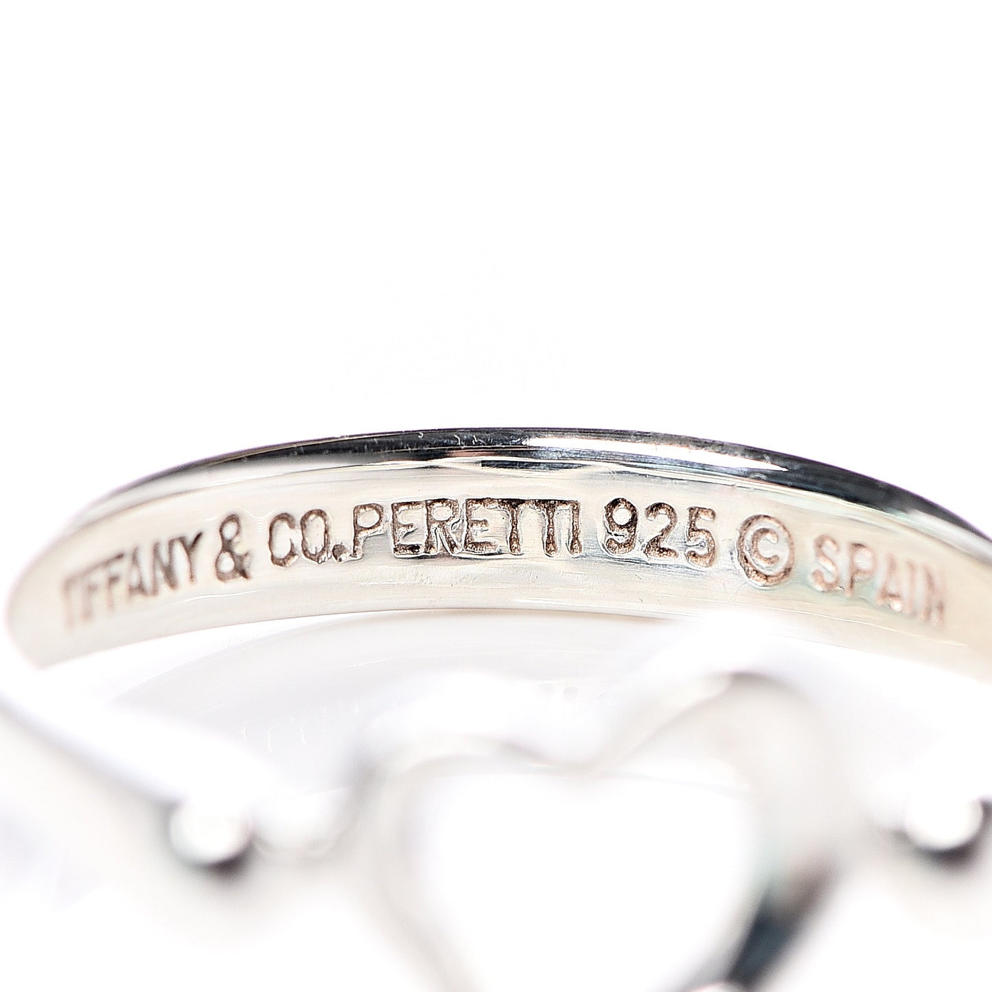 Sterling Silver Elsa Peretti Open Heart Ring 53 6.25