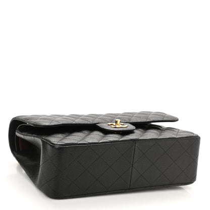 Chanel Caviar Quilted Jumbo Double Flap Black 4 of 10