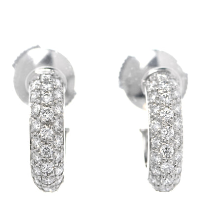 Cartier Platinum Diamond Etincelle De Cartier Hoop Earrings 1 of 5