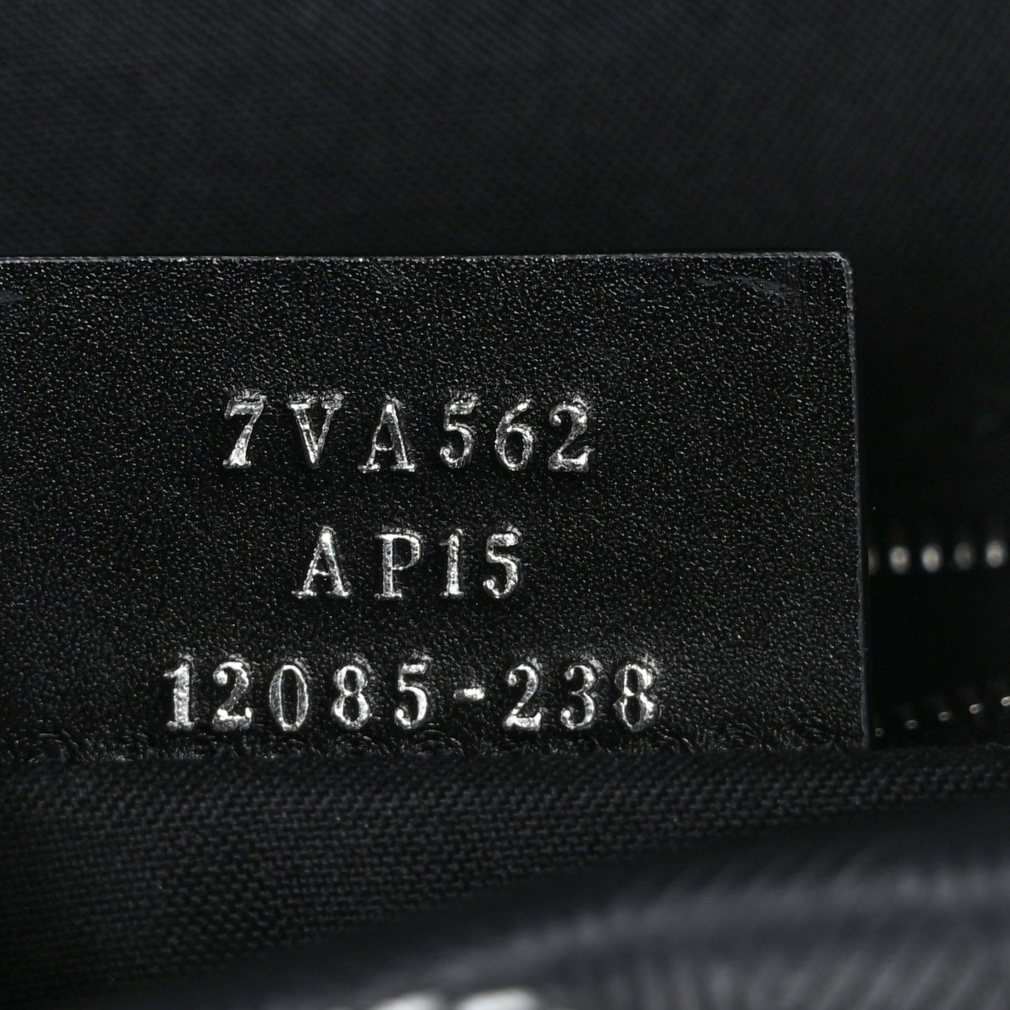 Vitello Cover FF Lines Logo Embossed Stitched Belt Bag Black