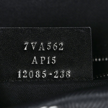 Fendi Vitello Cover FF Lines Logo Embossed Stitched Belt Bag Black 7 of 9