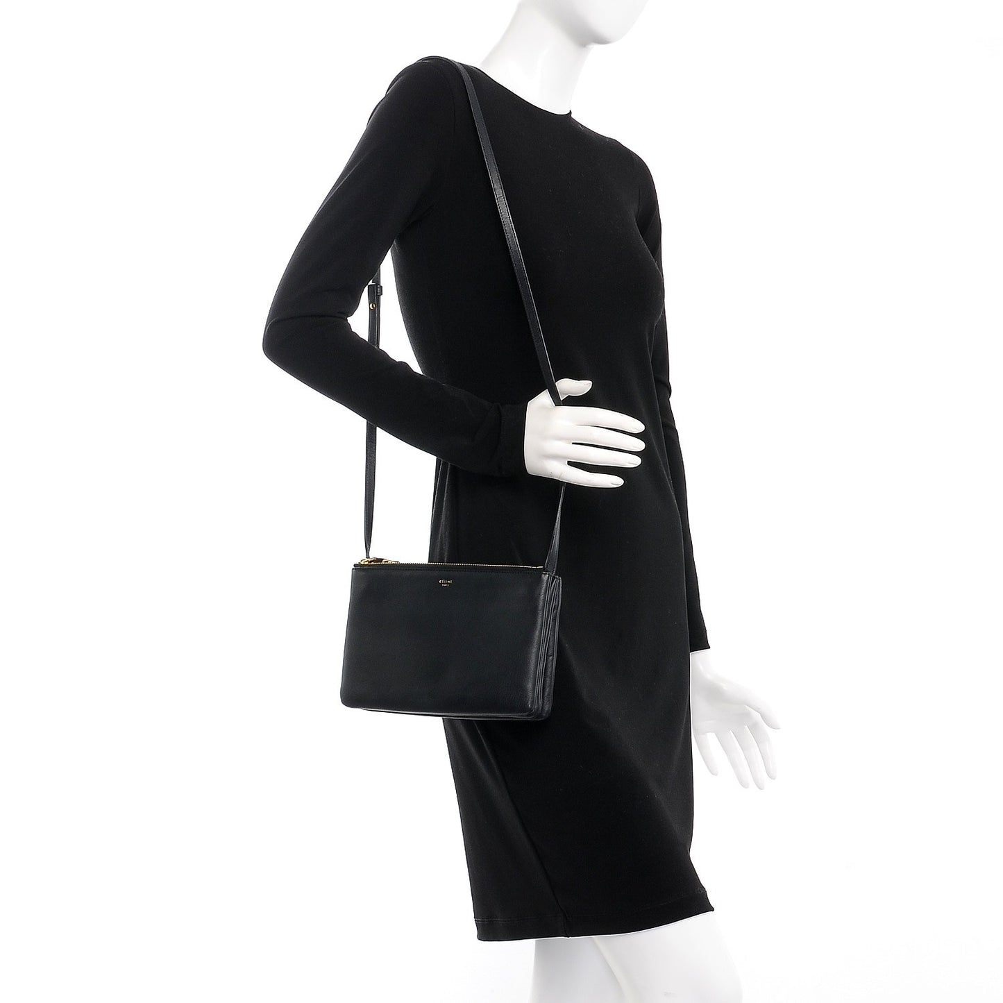 Lambskin Small Trio Crossbody Bag Navy