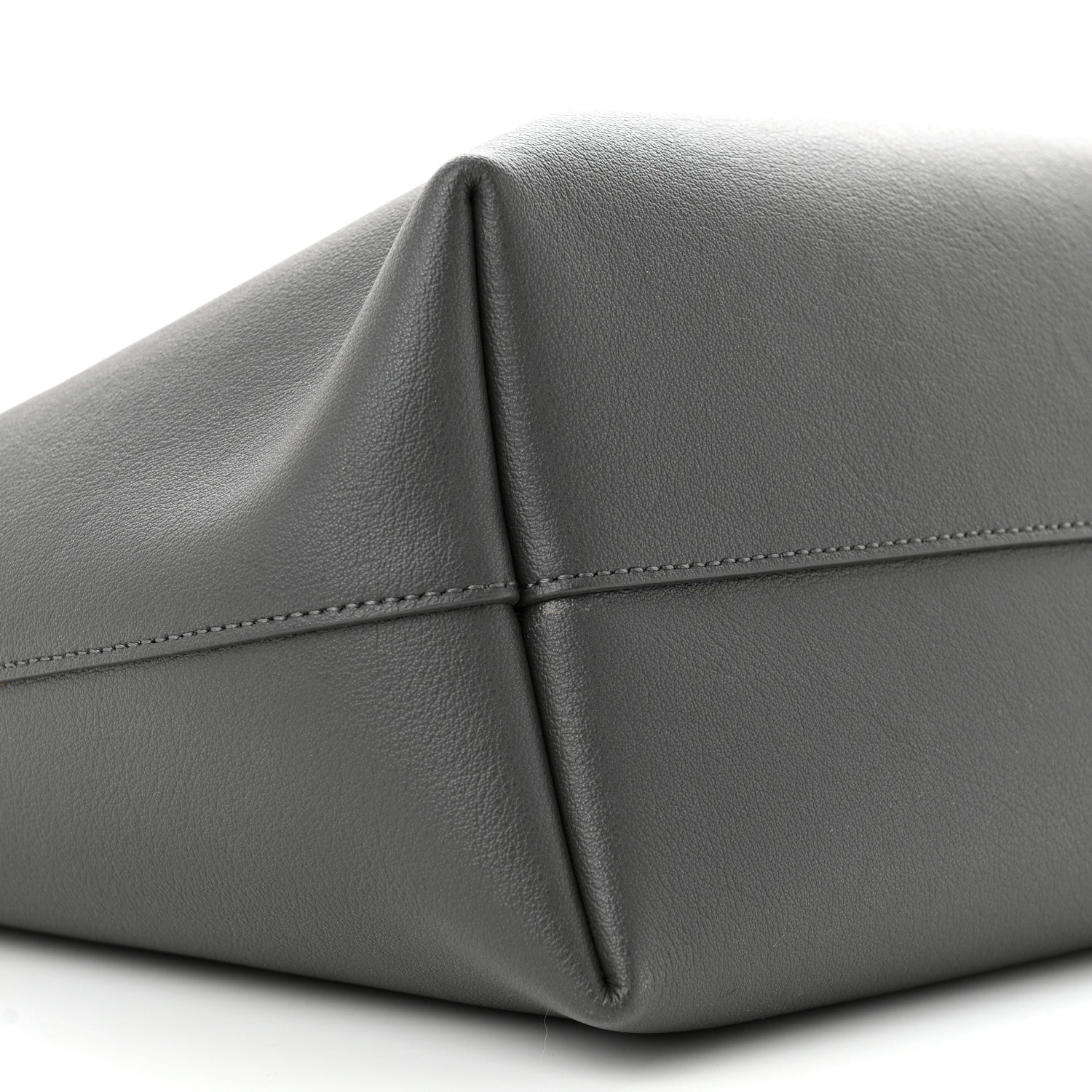 Saint Laurent Calfskin Large Shopping Tote Storm 10 of 12