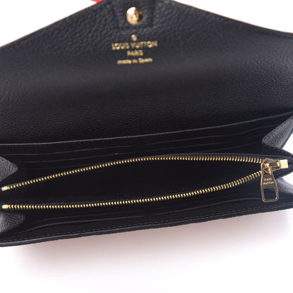 Louis Vuitton Empreinte Monogram Giant Crafty Sarah Wallet Creme Black 5 of 10