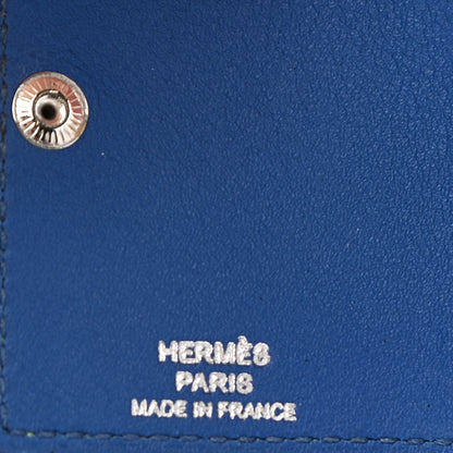 Hermes Evercolor Swift Verso Ulysse Nano Bag Charm Vert Criquet Bleu France 3 of 3