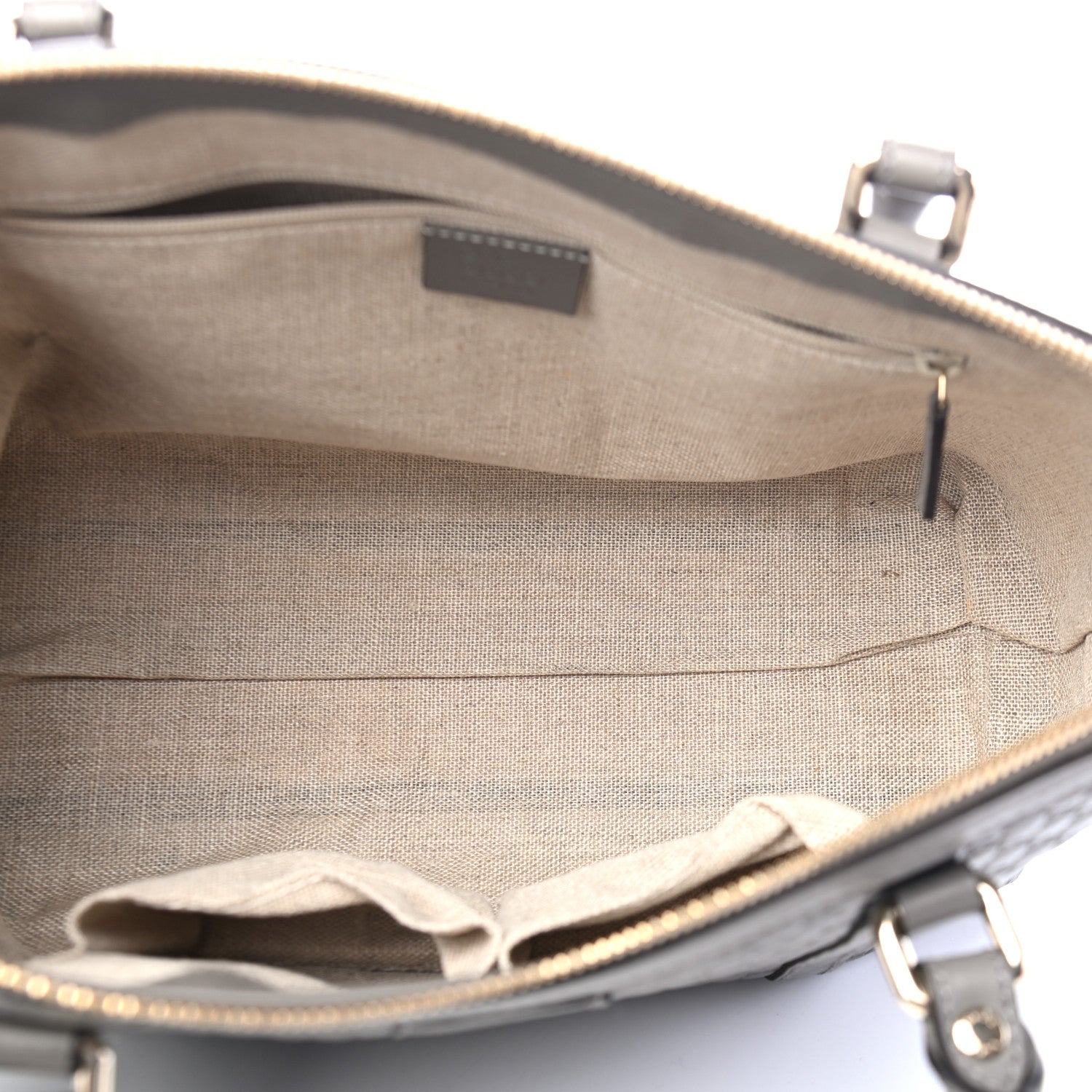 Gucci Soft Microguccissima Small Zippered Satchel Loess 5 of 12