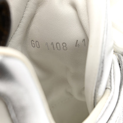 Louis Vuitton Metallic Calfskin Technical Nylon LV Archlight Sneakers 41 White Silver 8 of 10