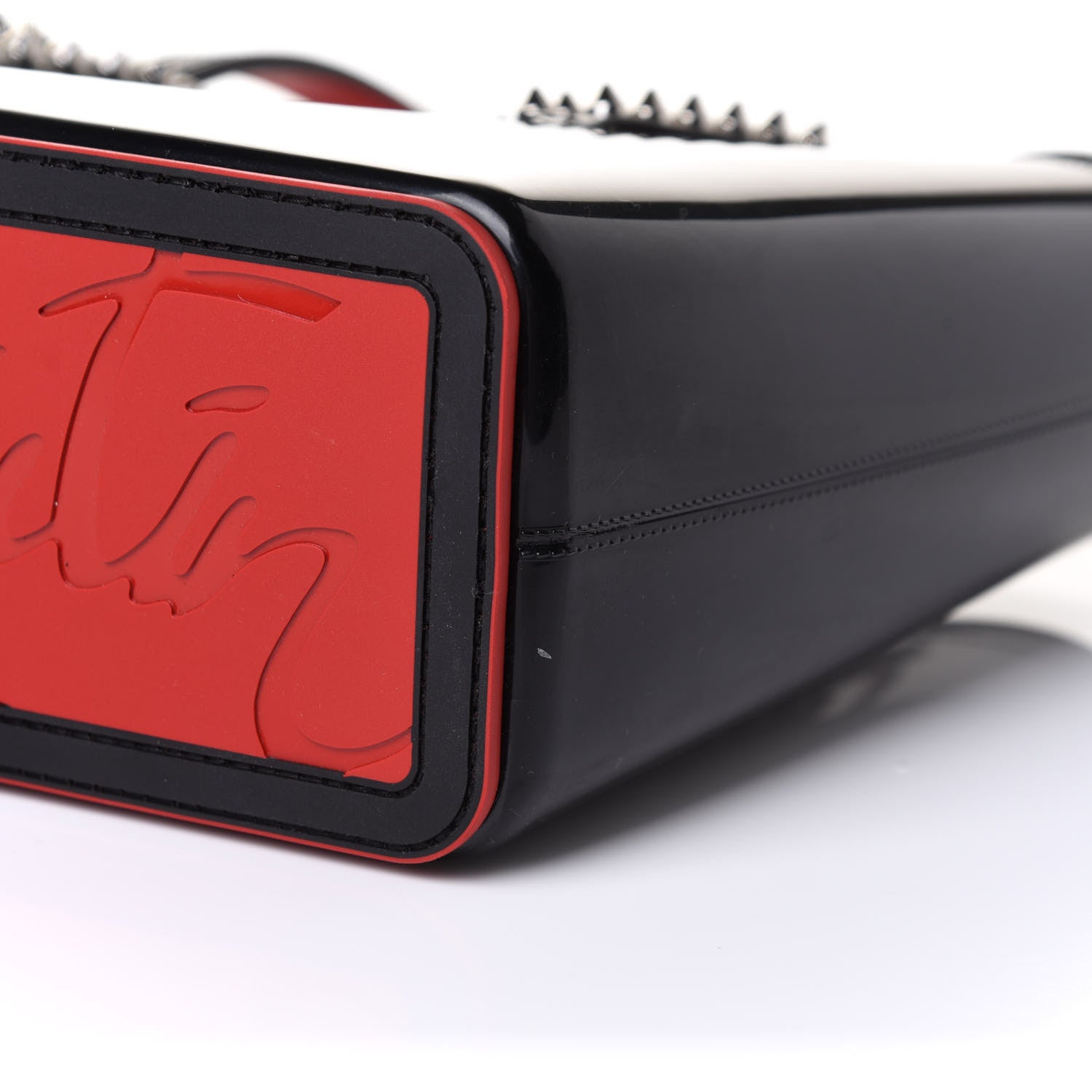 Christian Louboutin PVC Spikes Mini East West Cabata Tote Black 10 of 10