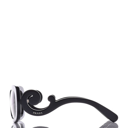 Prada Acetate Baroque Sunglasses SPR 27O Black 3 of 7
