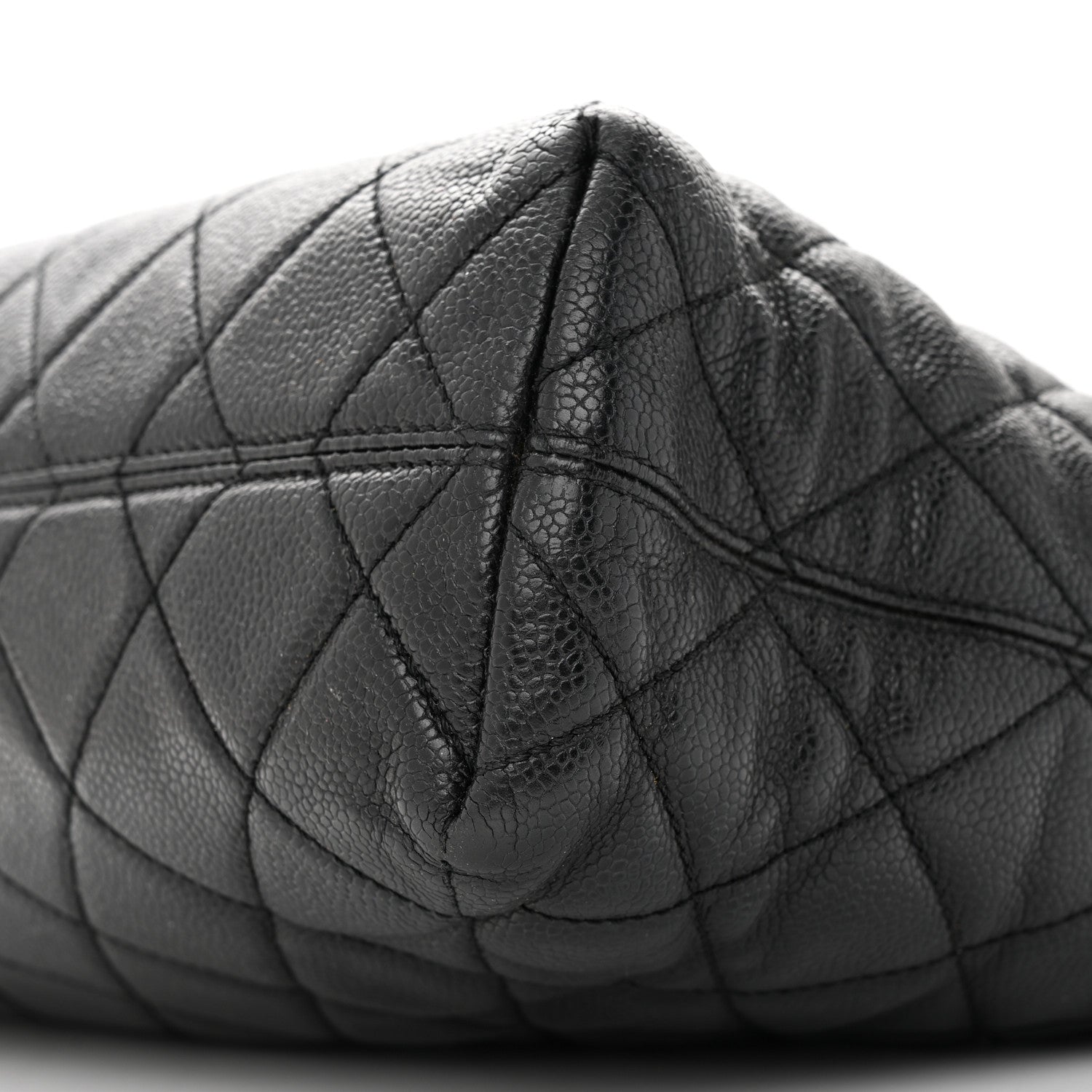 Chanel Caviar Quilted CC Shopping Tote Black 10 of 12