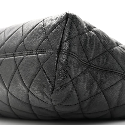 Chanel Caviar Quilted CC Shopping Tote Black 10 of 12