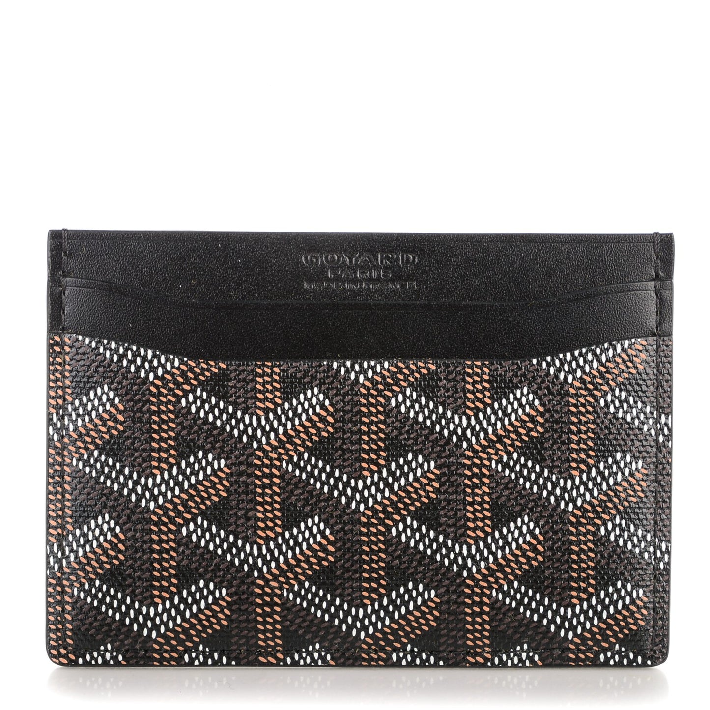 Goyardine Saint Sulpice Card Holder Black