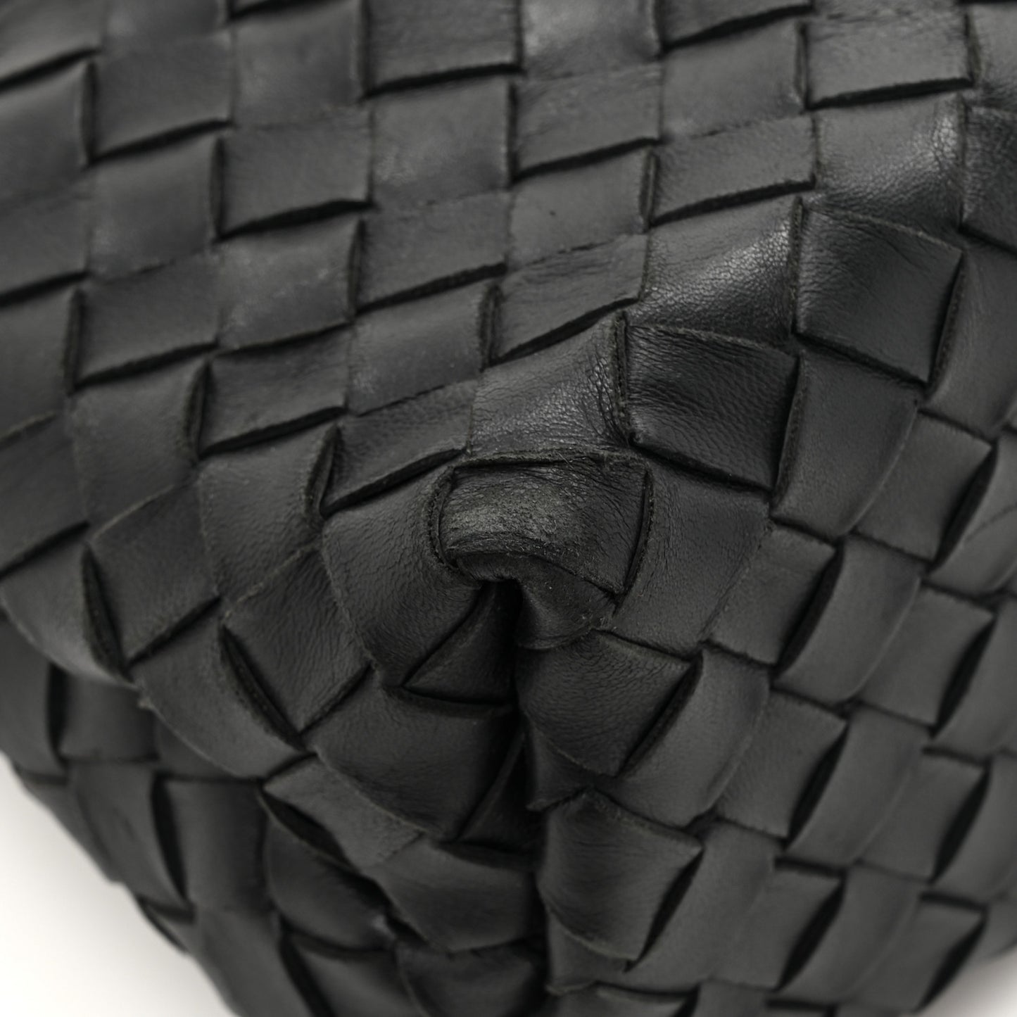 Nappa Intrecciato Small Andiamo Shoulder Bag Black