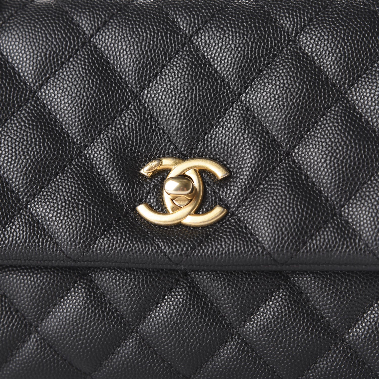 Chanel Caviar Quilted Mini Coco Handle Flap Black 9 of 9