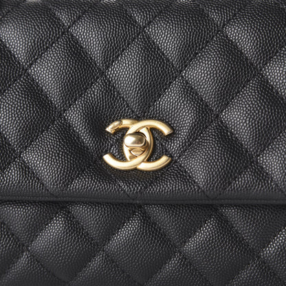 Chanel Caviar Quilted Mini Coco Handle Flap Black 9 of 9
