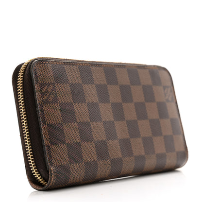 Louis Vuitton Damier Ebene Zippy Wallet Rose Ballerine 3 of 10