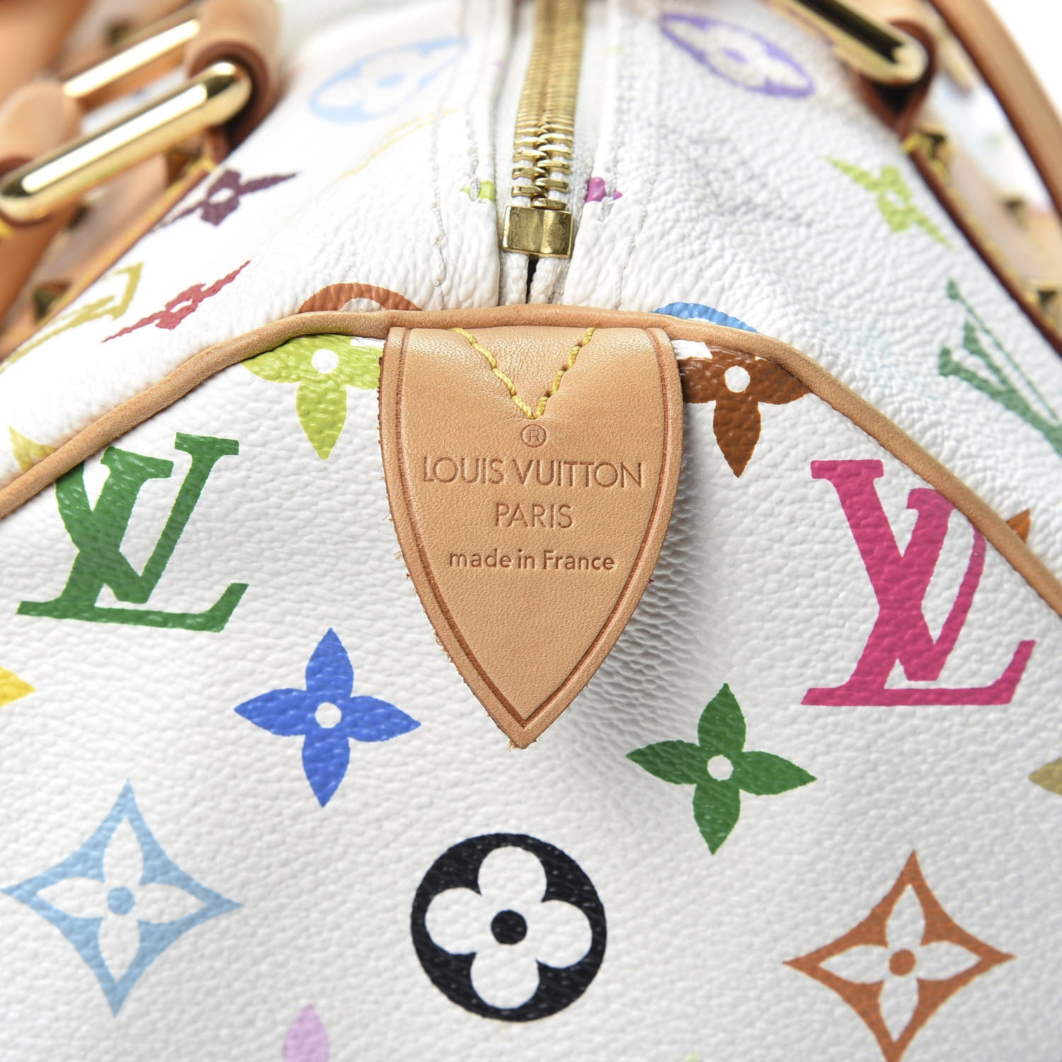 Louis Vuitton Monogram Multicolor Speedy 30 White 7 of 8