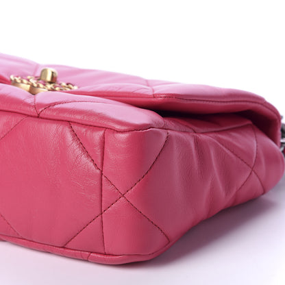 Chanel Goatskin Quilted Medium 19 Flap Pink 7 of 11