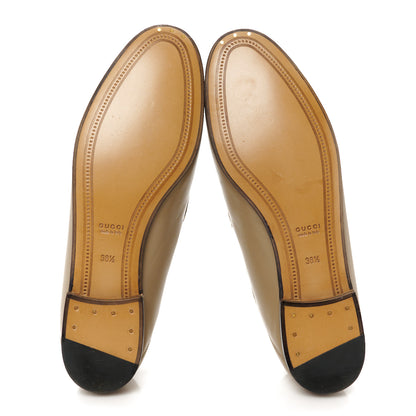 Gucci Lambskin Womens Brixton Horsebit Loafers 38.5 Mud 12 of 20