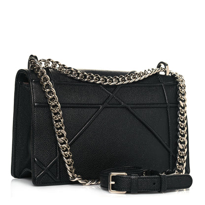 Christian Dior Grained Calfskin Medium Diorama Flap Bag Black 2 of 18