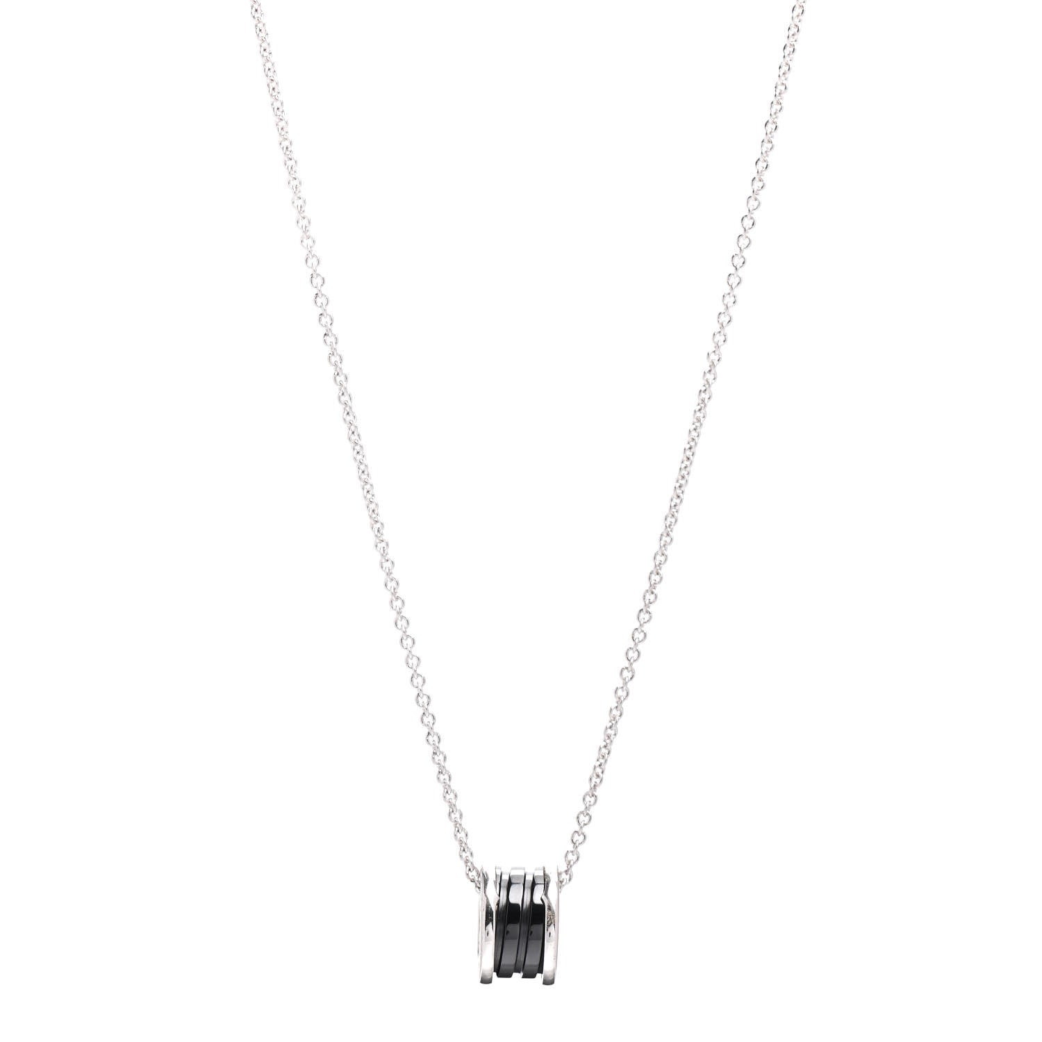 Bulgari Sterling Silver Ceramic Save The Children Pendant Necklace 1 of 3