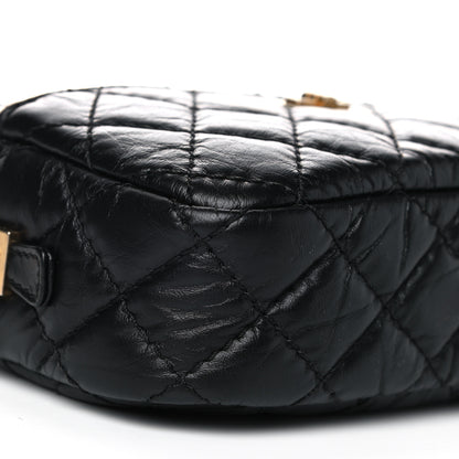 Chanel Aged Calfskin Quilted Mini Reissue Camera Case Black 8 of 12